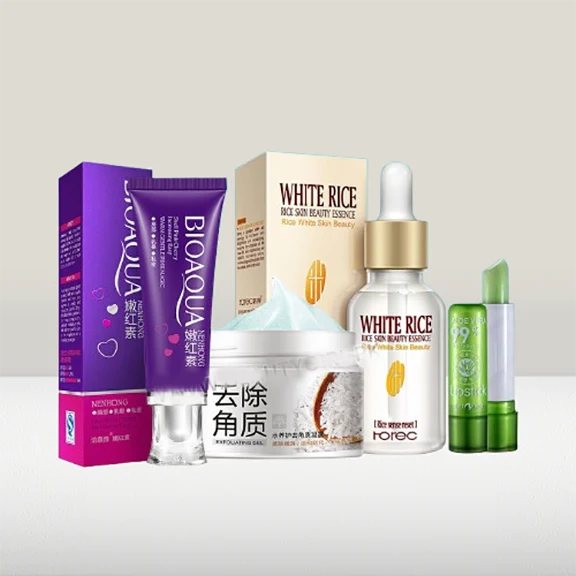 **BIOAQUA Pink Whitening Personal Care Set (4PCS)**
