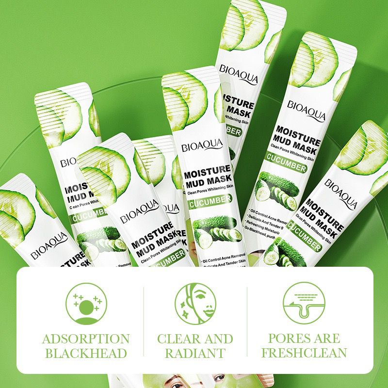 **BIOAQUA BQY94568 Cucumber Mud Face Mask (10PCS)**