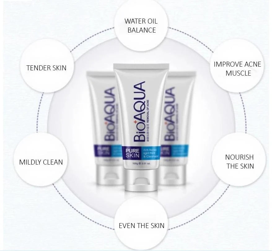 **BIOAQUA BQY00057 Acne Control Face Wash 100g**