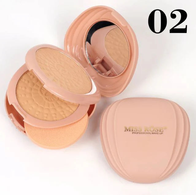 **Miss Rose 3-in-1 Transparent Pressed Compact Powder**