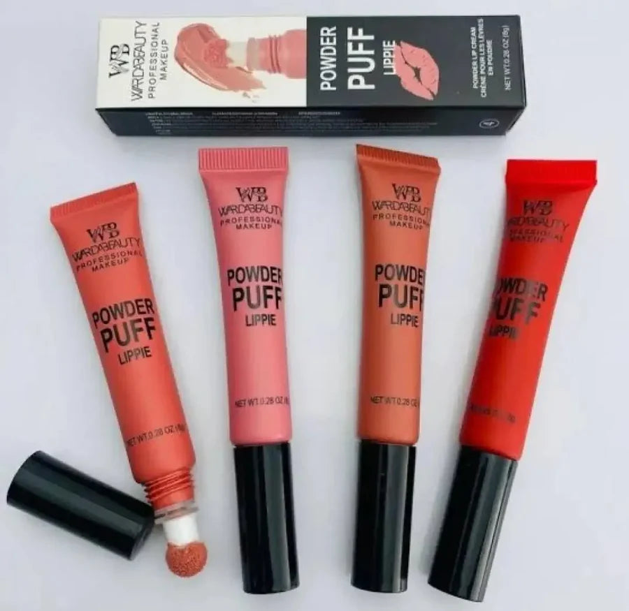 Professional Makeup Powder Puff Blush Pack Of 4 - Premium Quality - 4 Different Shades