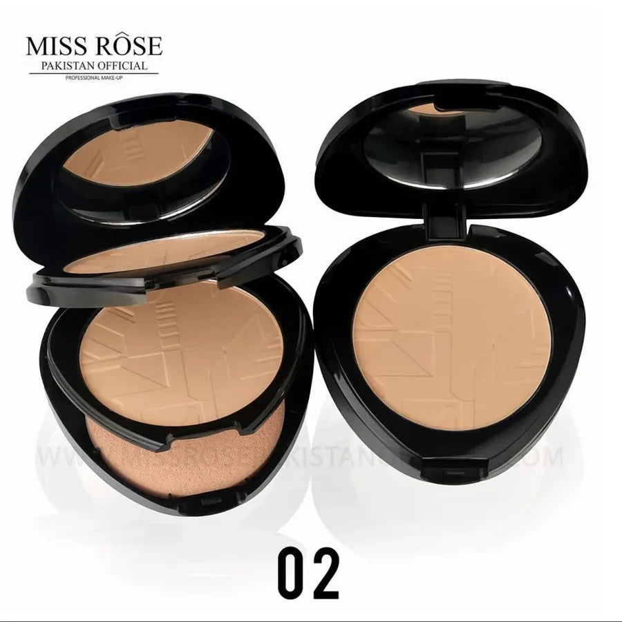 **Miss Rose Elegant Black Triangle Compact Powder**