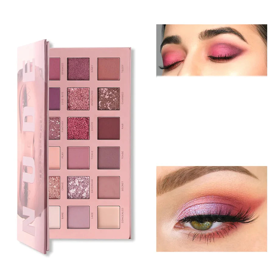 **Miss Rose 18 Color Nude Eyeshadow Palette**