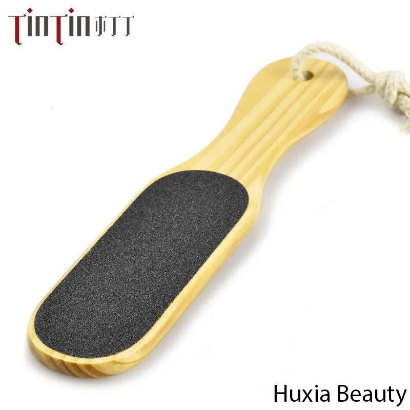 **Huxia Beauty 2-Sided Wooden Foot Scrubber**