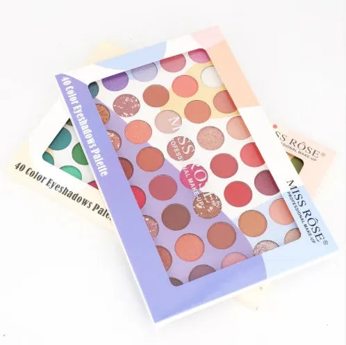 MISS ROSE 40 Color Earth Color Eyeshadow Makeup Palette 44g