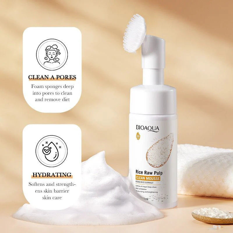 **BIOAQUA Rice Raw Pulp Deep Cleansing Face Wash 120ml**