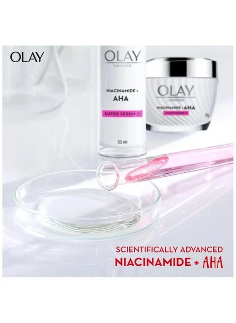 Olay - Luminous Niacinamide+ Aha Moisturiser - 50G