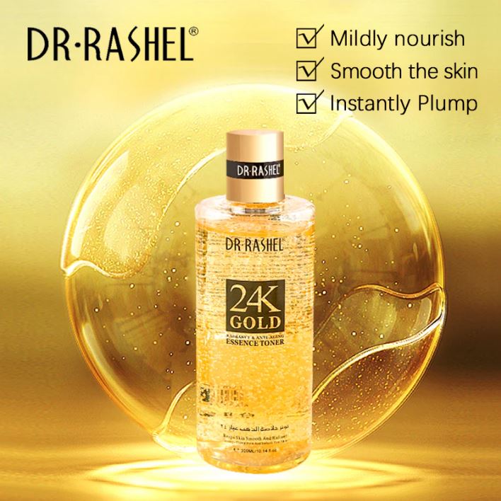 **Dr.Rashel 24K Gold Radiance Anti-Aging Toner Serum 300ml DRL-1478**