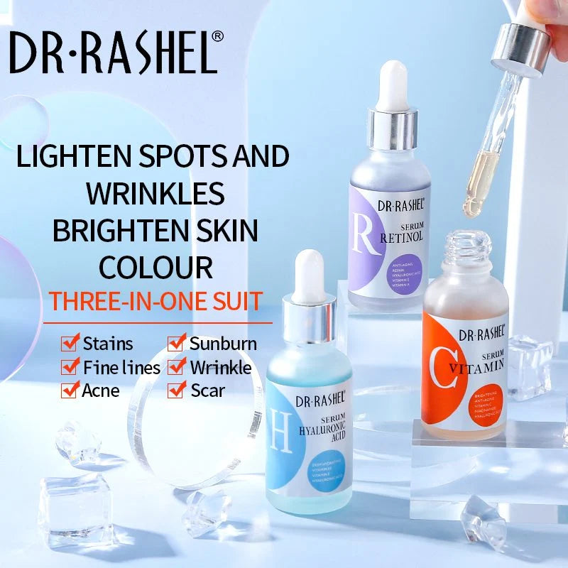 **Dr.Rashel DRL-1616 Vitamin C Hyaluronic Retinol Serum Set (3PCS)**