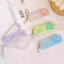 Kawaii Sanrio MIni Portable Folding Mirror Comb (Random)