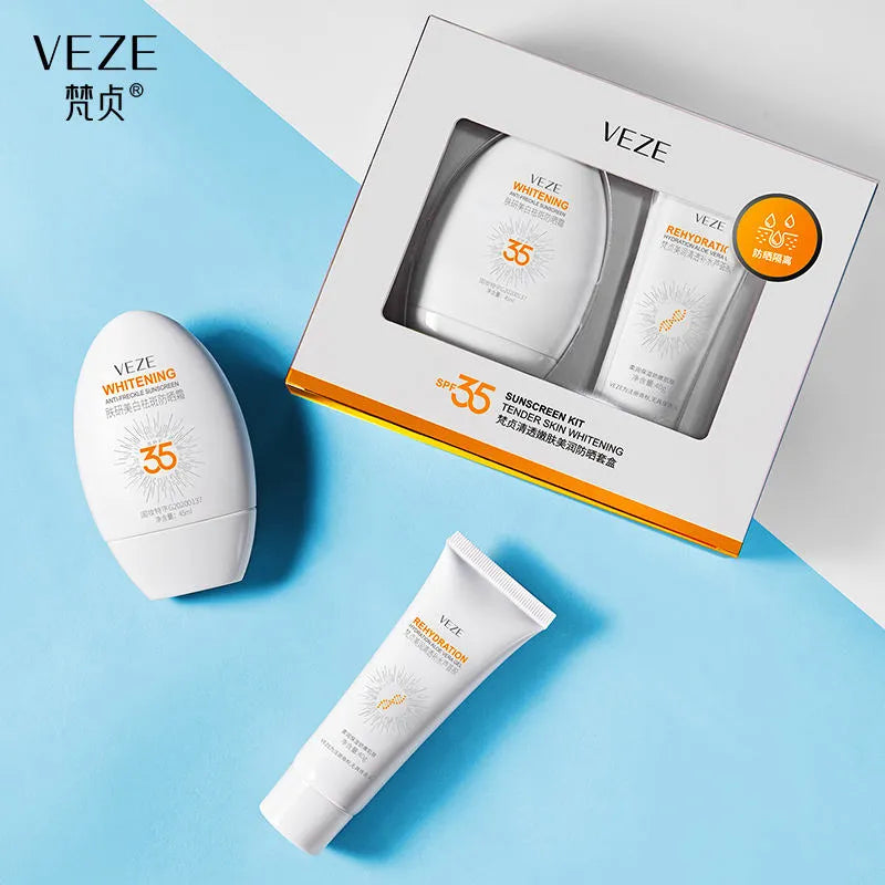**VEZE SPF35 Glowing Sunscreen Kit (2PCS)**