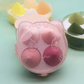 Miss Beauty 4PCS Makeup Sponge Set in Transparent Kitty Box