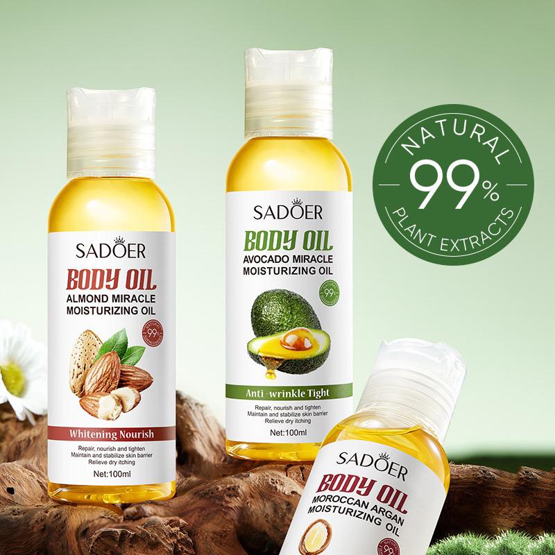 **SADOER Moroccan Argan Oil Moisturizing Hair & Body Oil 100ml**