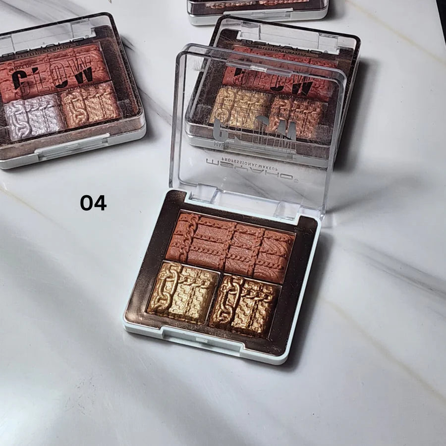 **MSYAHO YH6315 3-Color Terracotta Blusher & Highlighter**