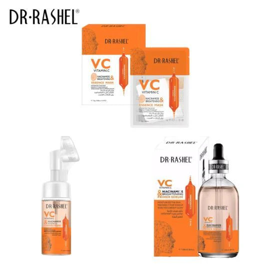 DR.Rashel Vitamin C 3 Series Skincare Set | Primer, Cleanser & Mask