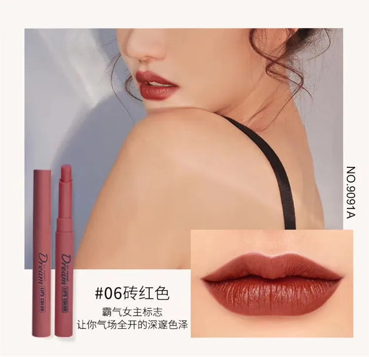 **HENG FANG Waterproof Matte Lipstick Set (6PCS)**