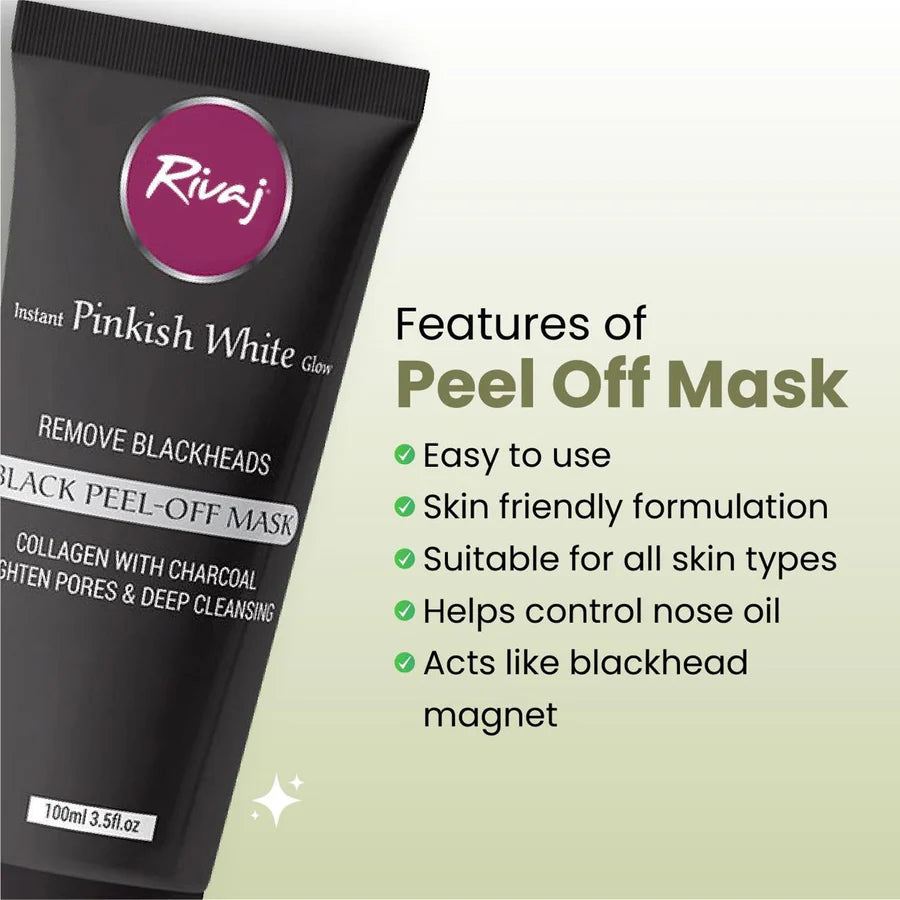 Rivaj Uk Black Peel off Mask 100 Ml