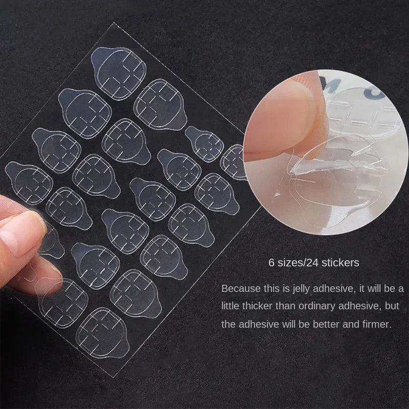 240 Dots Nail Glue Stickers | 10 Sheets Double-Sided Adhesive Tabs