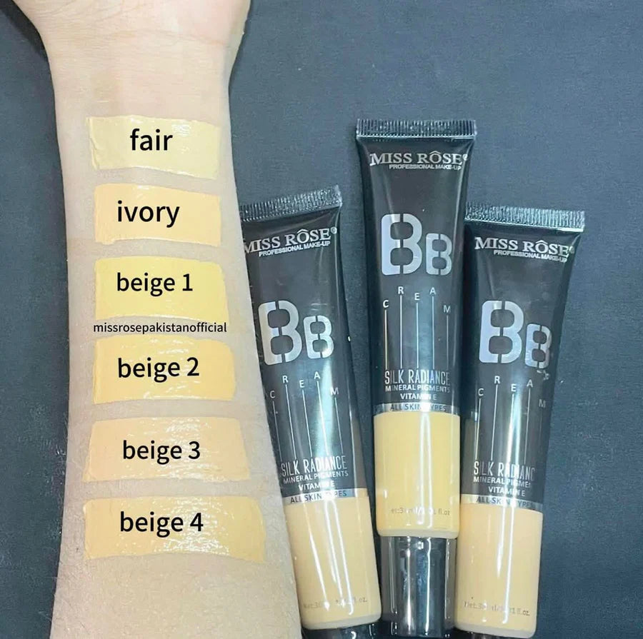 Miss Rose Silk Radiance BB Cream with Vitamin E | Long Lasting