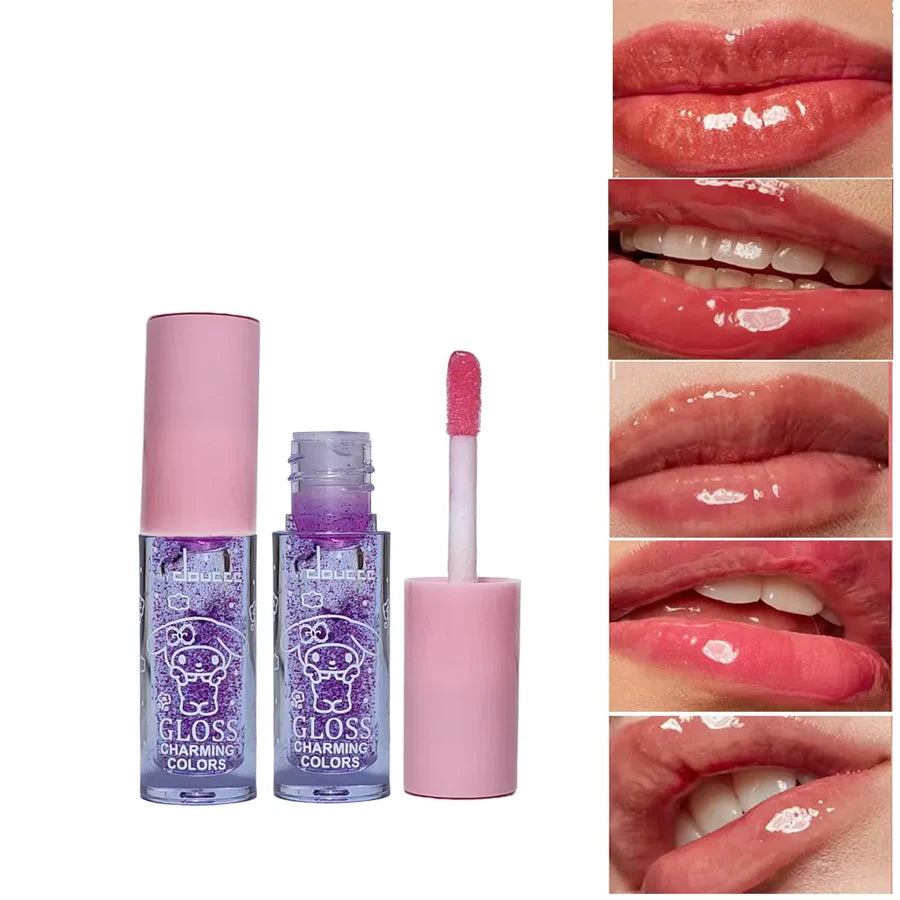 Miss Beauty 12PCS Kitty Magic Waterproof Lip Gloss Set
