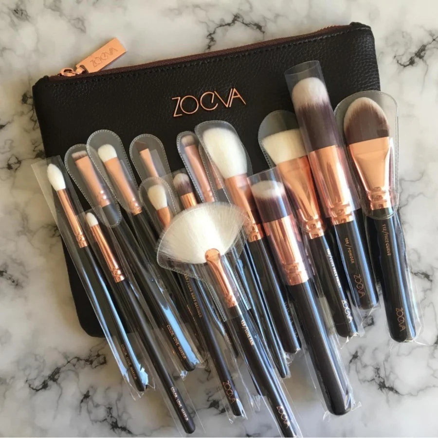 **Zoeva 15PCS Makeup Brush Set with Bag**