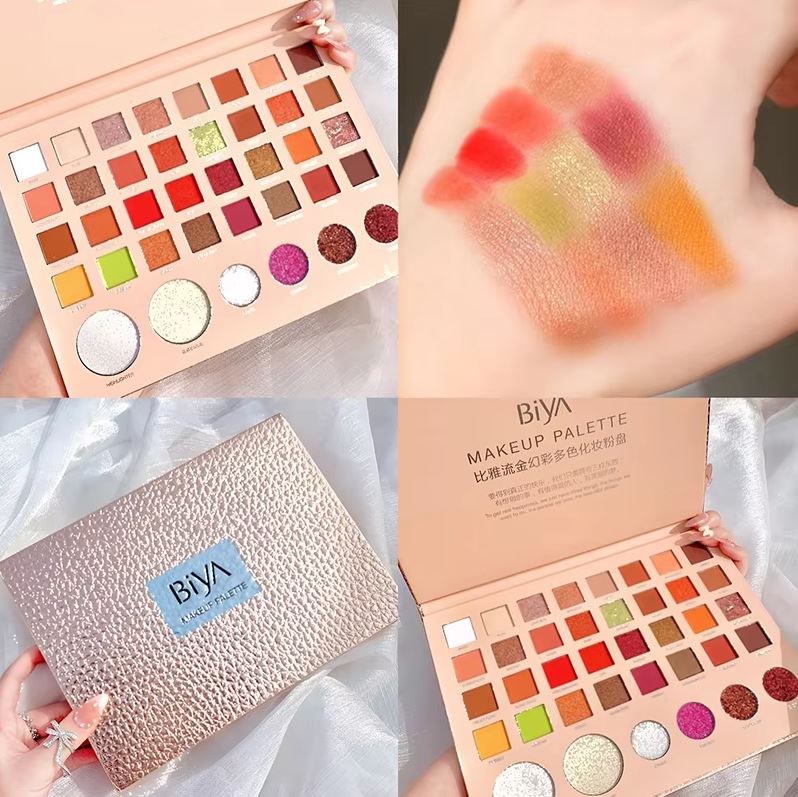 Biya 38 Colors Glitter Eyeshadow & Highlighter Palette