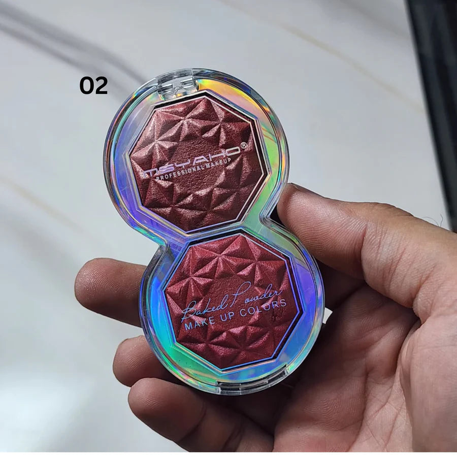 **MSYAHO YH6338B Silky Radiant Glow Baked Powder Compact**