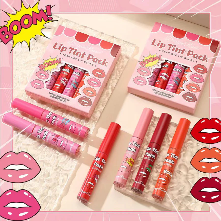 Dragon Ranee 6PCS Waterproof Lip Tint Set