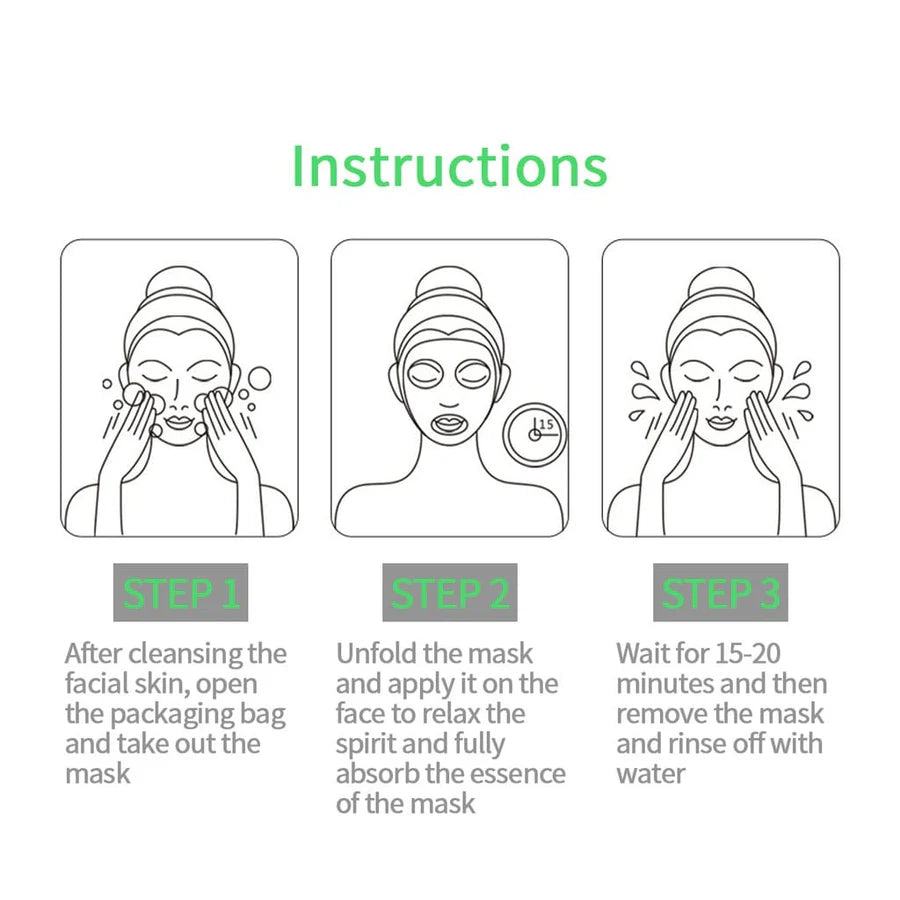 BIOAQUA Pack of 15 Moisturizing Facial Face Sheet Mask & Hydrating, Moisturizing, Skin Care 11 Sheet Mask 4 peel of mask
