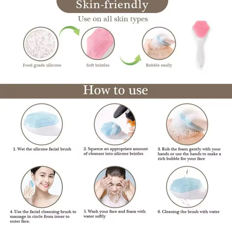 **Huxia Beauty Cat Paw Silicone Face Scrubber & Blackhead Cleansing Brush**