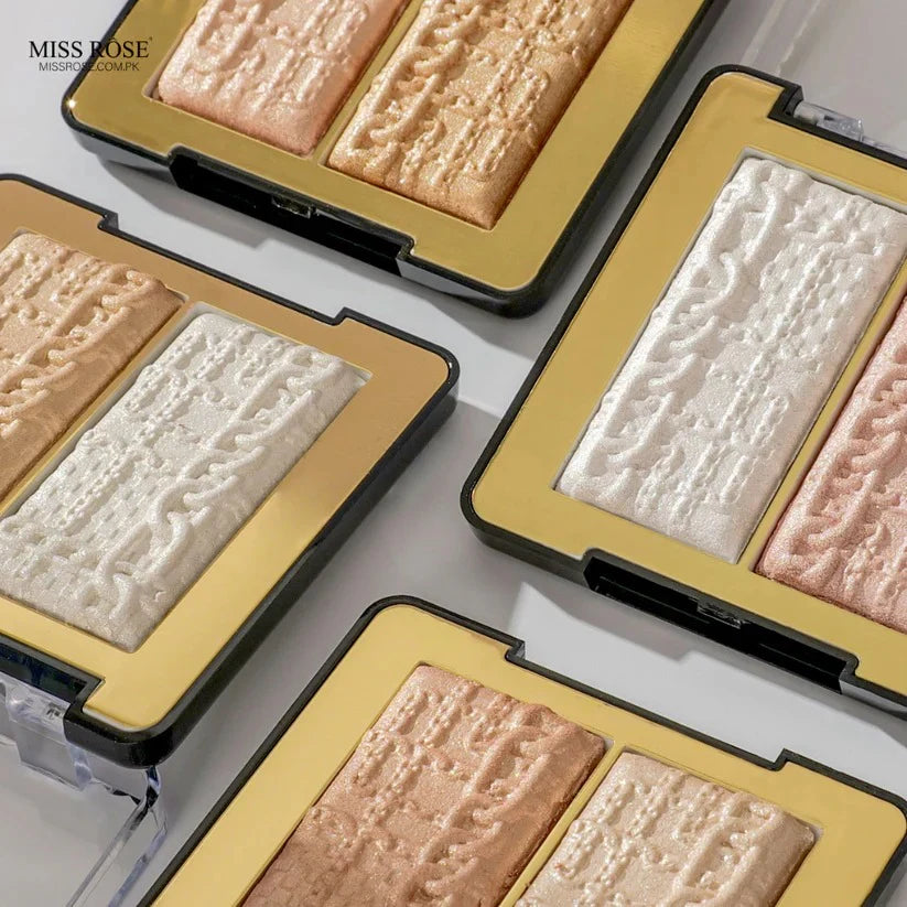 MISS RÔSE Luxurious 2 Color Highlighter palette