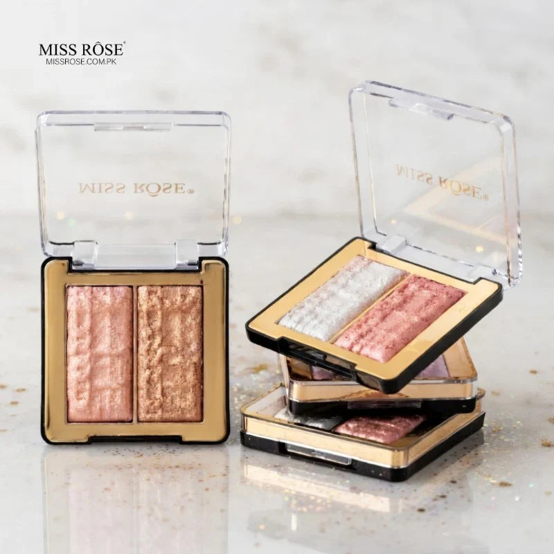 MISS RÔSE Luxurious 2 Color Highlighter palette