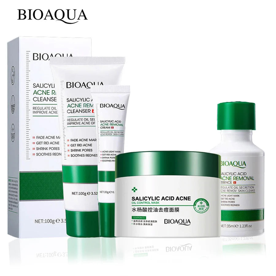 **BIOAQUA 4-in-1 Salicylic Acid Acne Care Set**