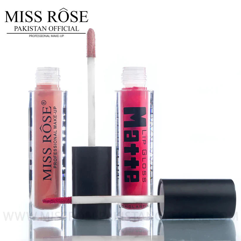 Miss Rose New Set Of 6 Matte Lip Gloss 7701-020S24