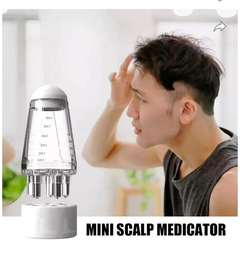 **Silicone Scalp Massager & Hair Oil Applicator Bottle**