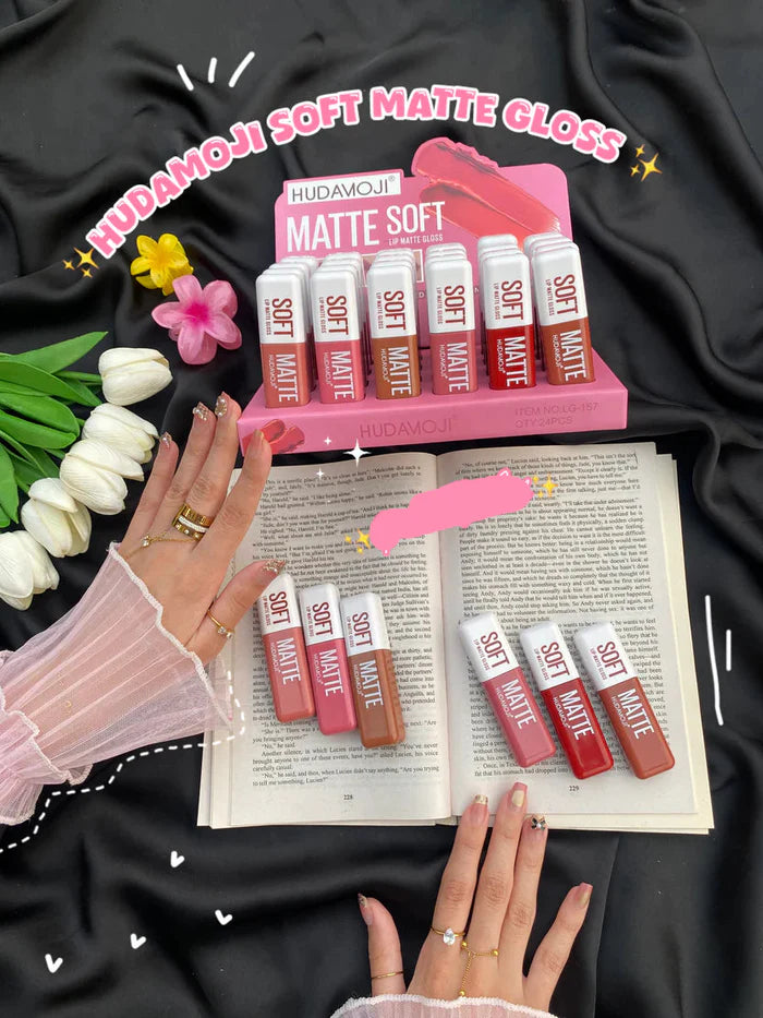 Hudamoji soft matte lip gloss