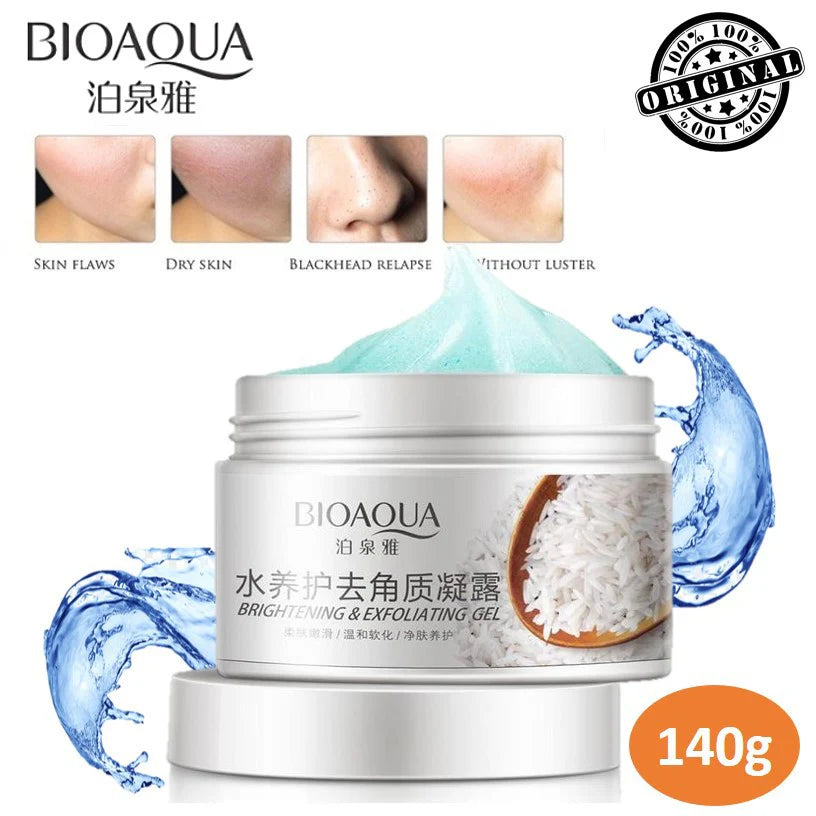 **BIOAQUA Rice Skincare Set (3PCS) – Serum, Scrub & Mask**
