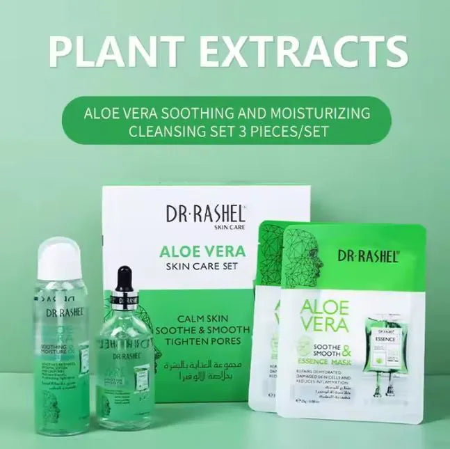 DR.Rashel 3 PCS Aloe vera soothing & moisture skin care set DRL- 1746