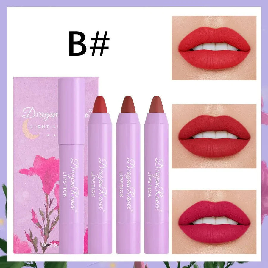 DRAGON RANEE 3PCS Matte Lipstick Pen Set