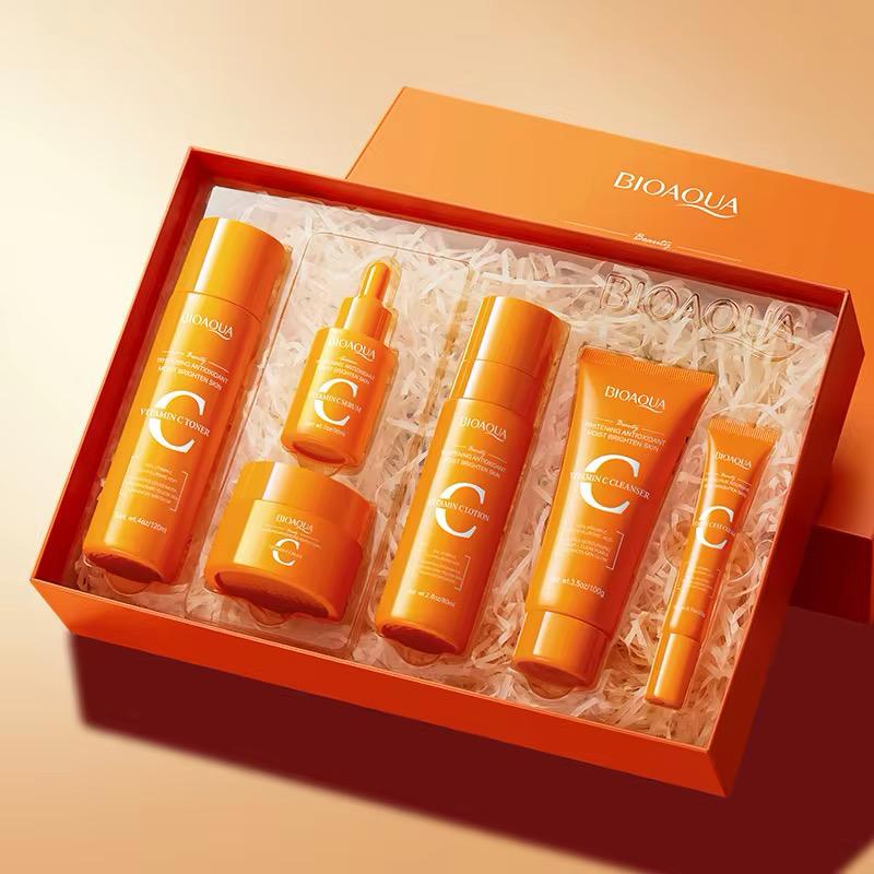 **BIOAQUA Vitamin C Whitening Skincare Set (6PCS) BQY18939**