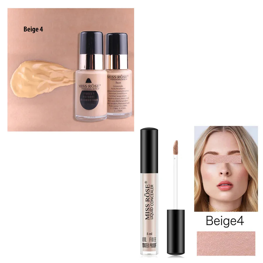 **Miss Rose Foundation & Concealer 2PCS Set**