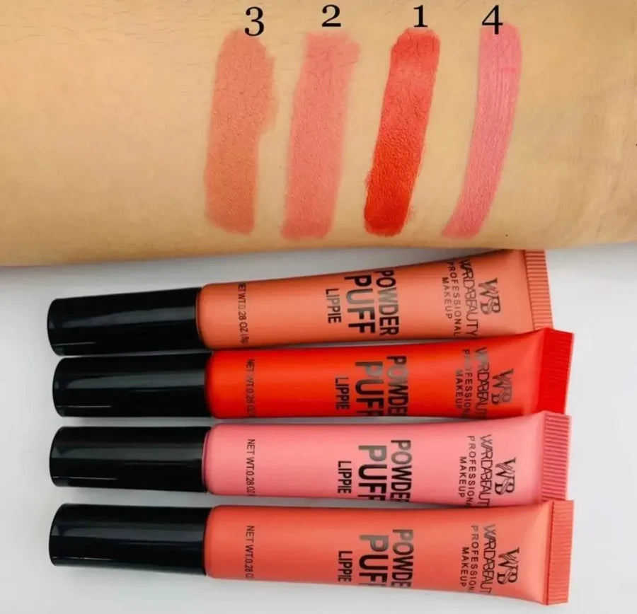 Professional Makeup Powder Puff Blush Pack Of 4 - Premium Quality - 4 Different Shades