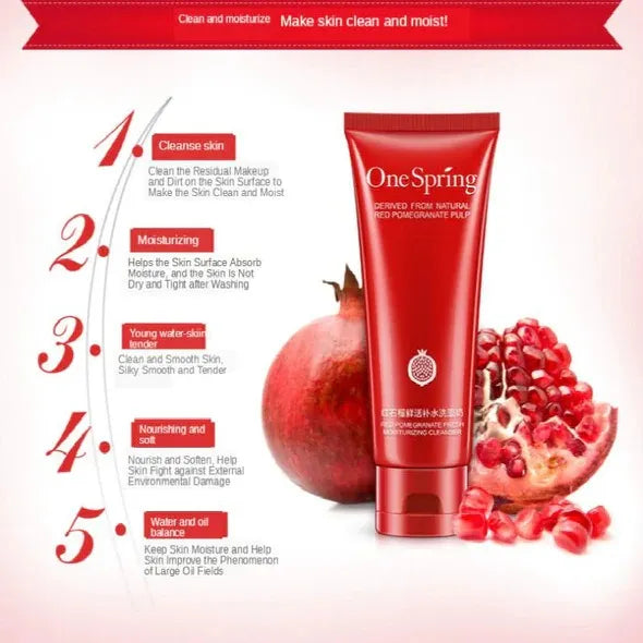 **ONE SPRING Red Pomegranate Facial Cleanser 100g YZC4310**