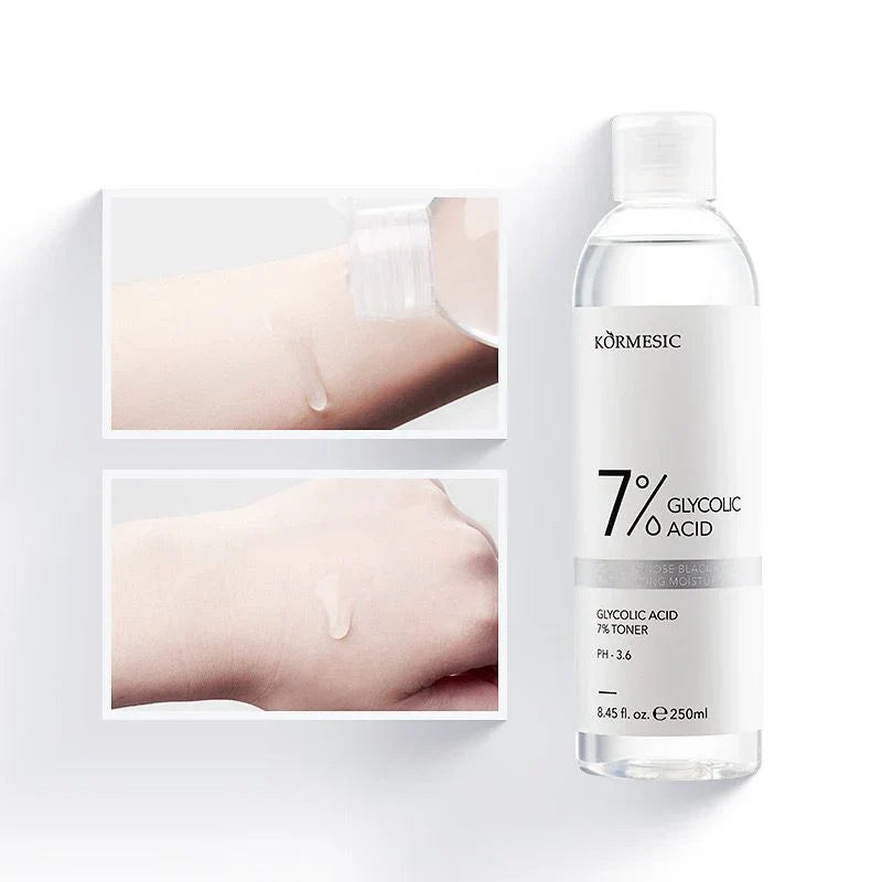KORMESIC 7% Glycolic Acid Blackhead Remover Face Firming Moisturizing Toner - 250ml