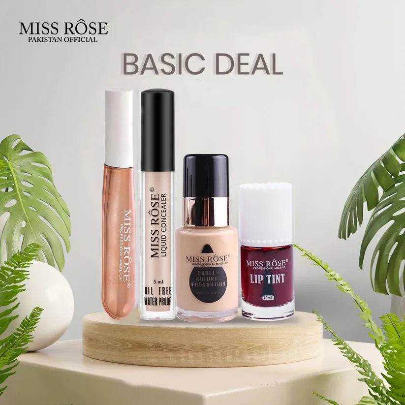 **Miss Rose 4PCS Basic Makeup Deal Set**