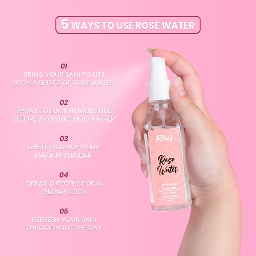 Rivaj Uk Rose Water Hydrating Facial Mist 100ml
