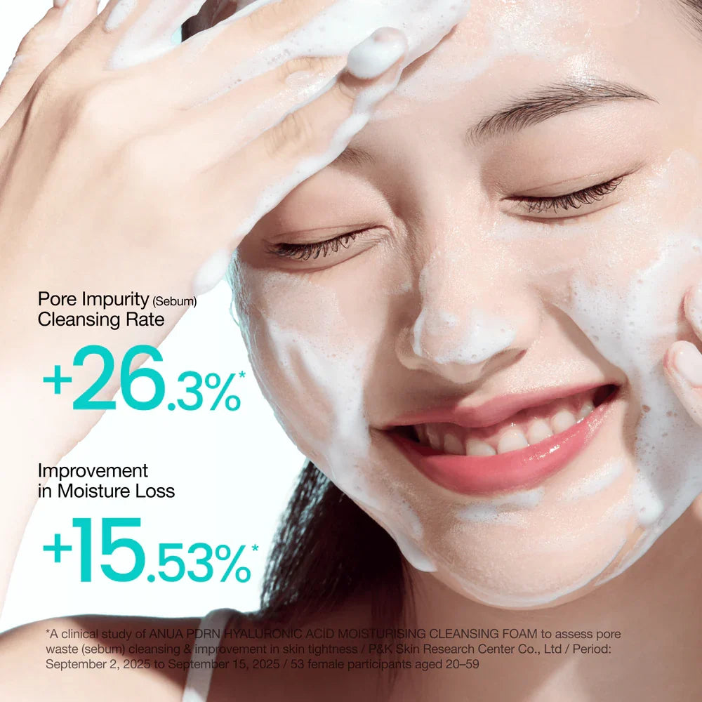 Anua - PDRN Hyaluronic Acid Moisturizing Cleansing Foam 150ml