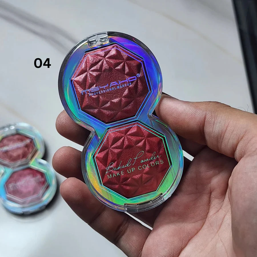 MSYAHO Baked Powder YH6338B | Silky Radiant Glow Compact