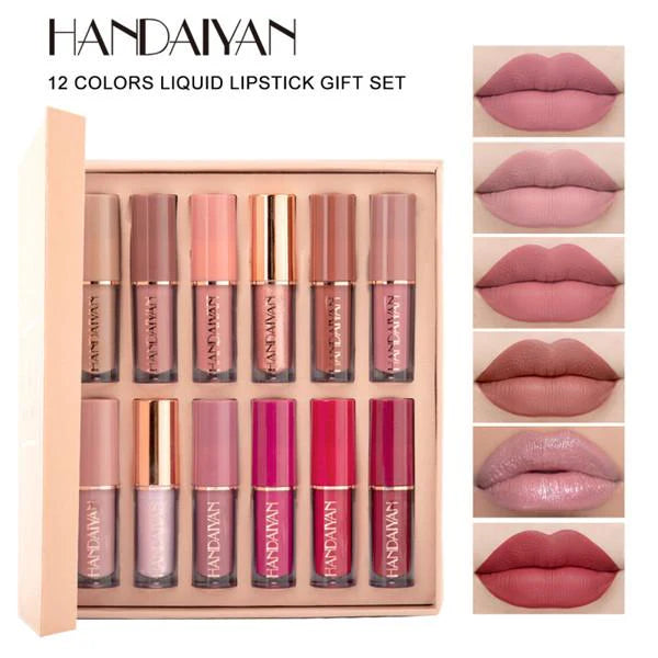 Handiyan 12 Pcs Lip Gloss Gift Set