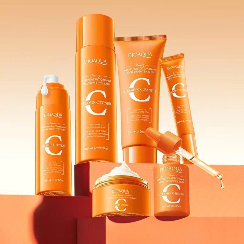 **BIOAQUA Vitamin C Whitening Skincare Set (6PCS) BQY18939**